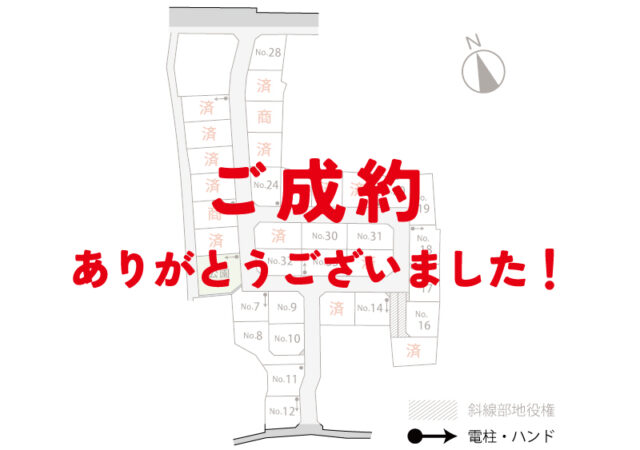 徳永町西側No.13　ご成約ありがとうございました！